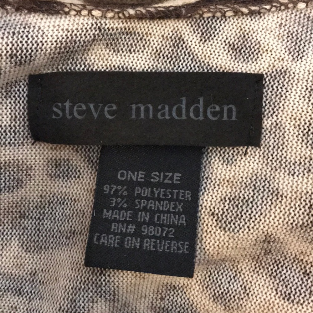 Steve Madden Leopard Print Kimono One Size - image 7